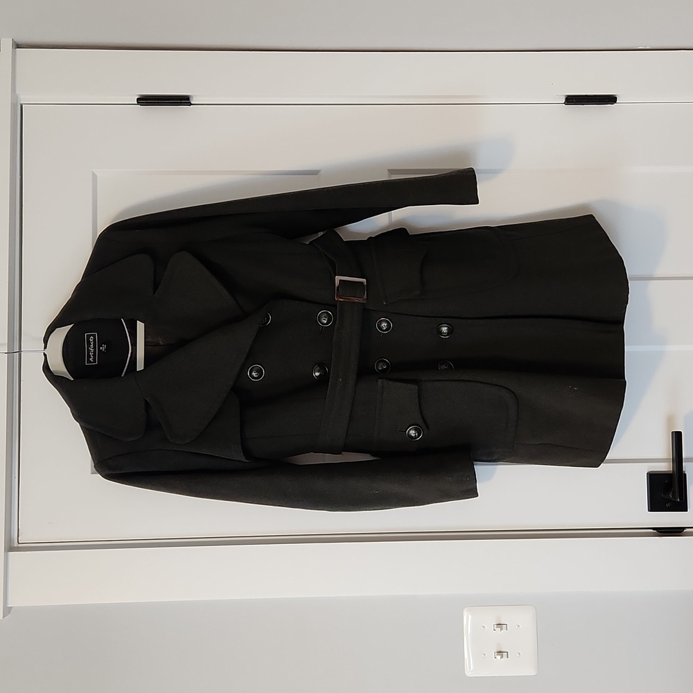 Dark Hunter Green Wool Peacoat